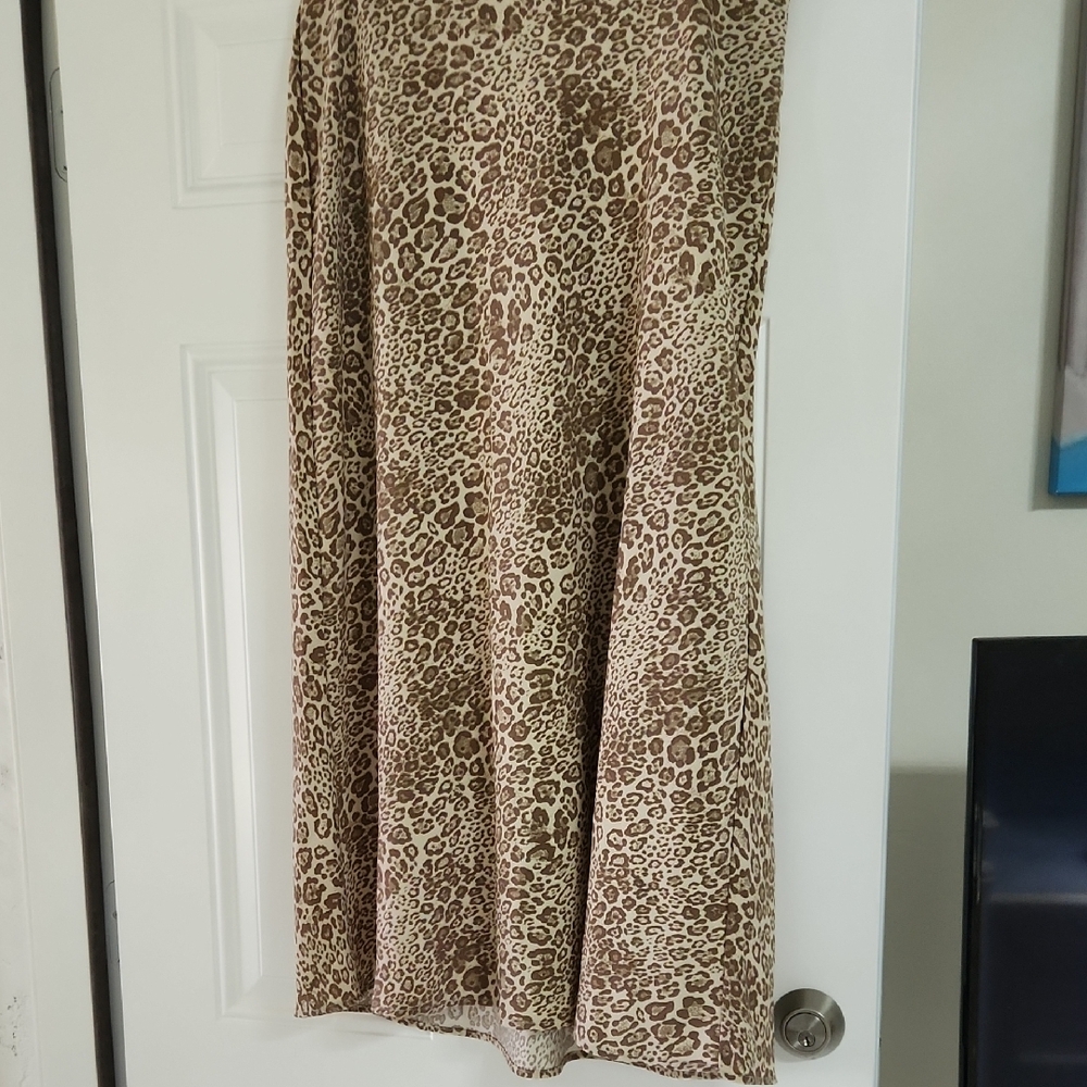Rachel Zoe Animal Print Maxi Skirt